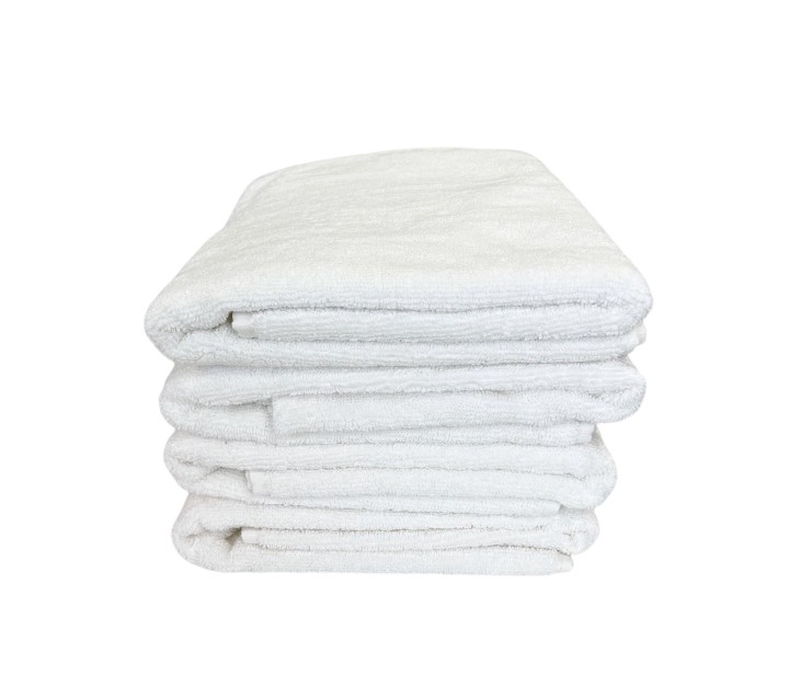 Bawełniany ręcznik pętelkowy z haftem 70×140 cm