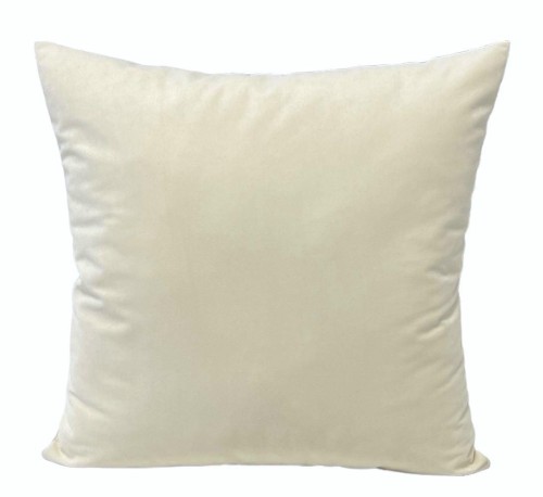 welurowa poszewka na poduszkę kremowy
