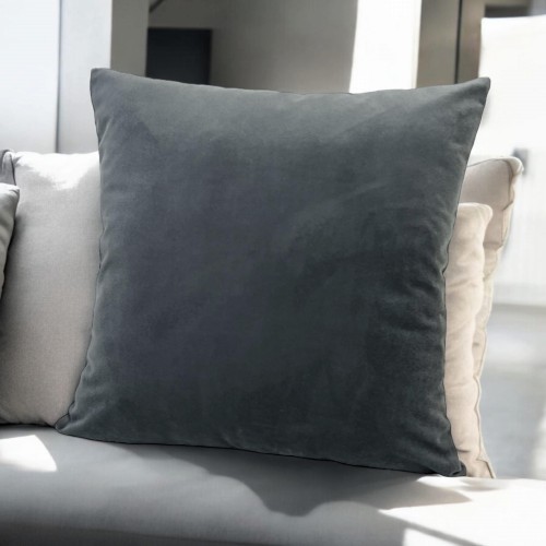 welurowa poszewka na poduszkę ciemnoszary