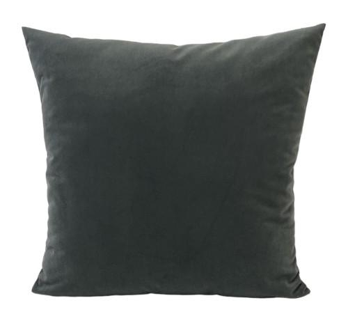 welurowa poszewka na poduszkę antracytowy