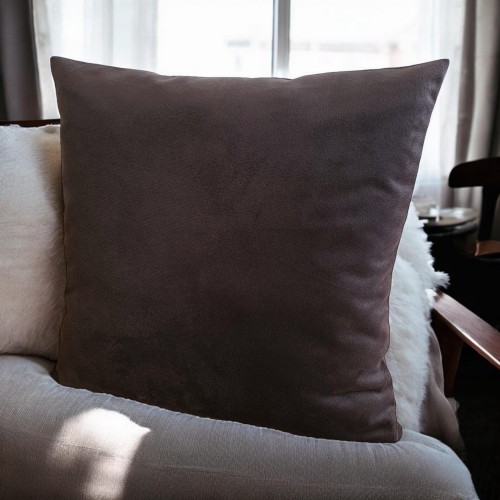 welurowa poszewka na poduszkę brązowy