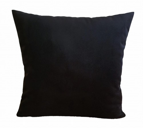 welurowa poszewka na poduszkę czarny