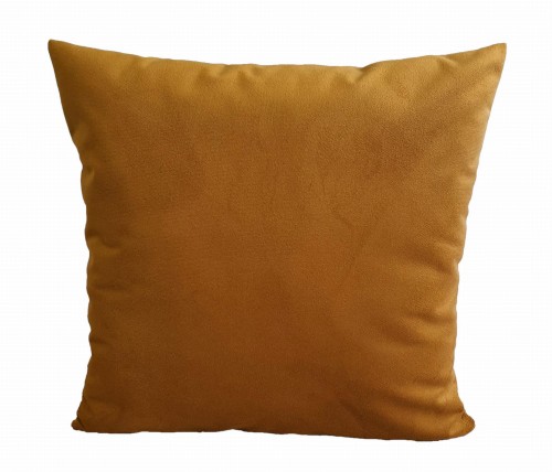 welurowa poszewka na poduszkę musztardowy