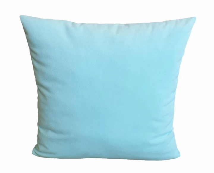 welurowa poszewka na poduszkę błękitny
