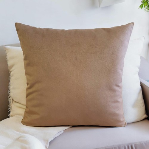 welurowa poszewka na poduszkę beżowy