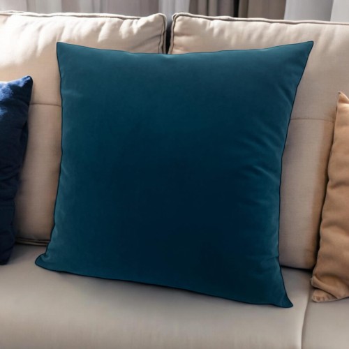 welurowa poszewka na poduszkę turkusowy