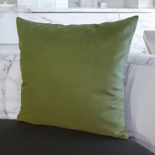 welurowa poszewka na poduszkę oliwkowy