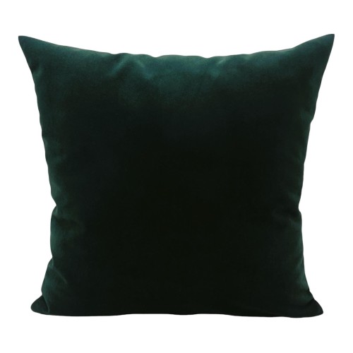 welurowa poszewka na poduszkę butelkowa zieleń