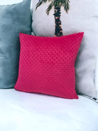 różowa poszewka minky