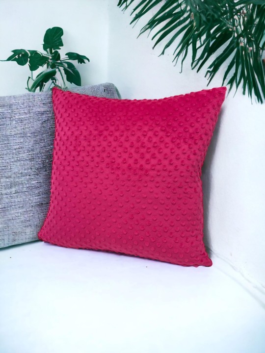 różowa poszewka minky