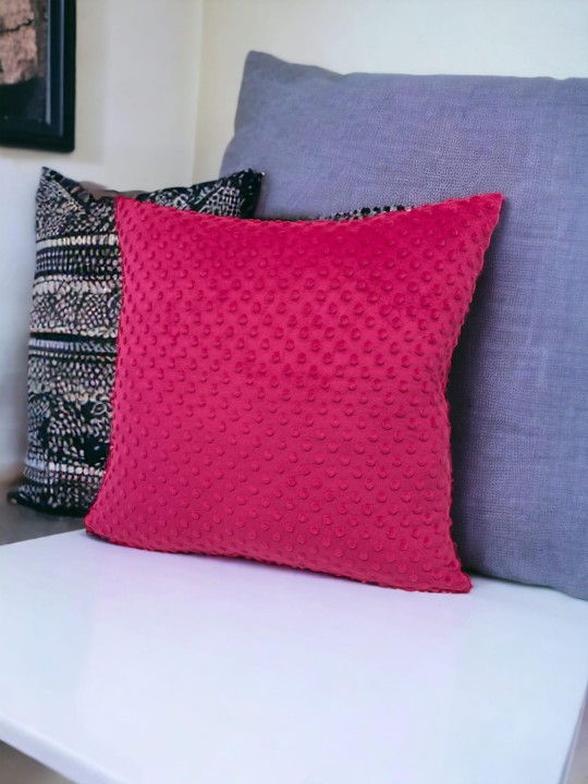 różowa poszewka minky