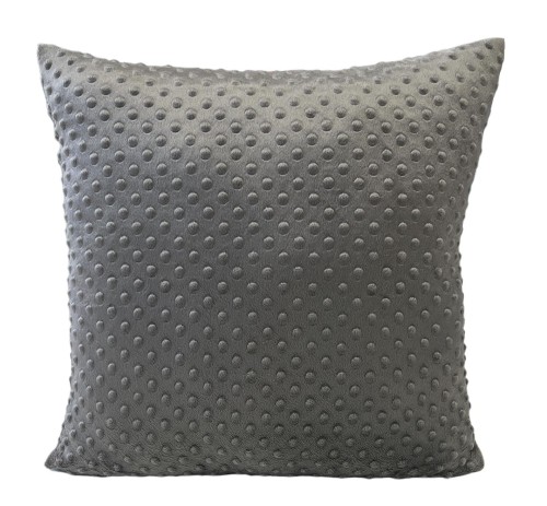 ciemno szara poszewka minky