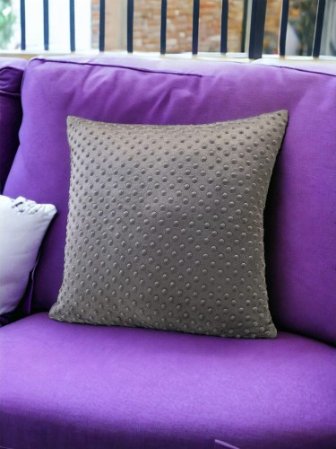 ciemno szara poszewka minky