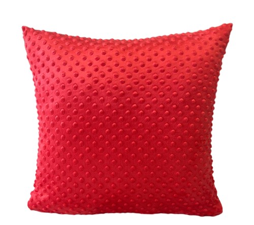 poszewka minky czerwona