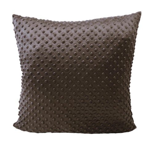 ciemnobrązowa poszewka minky