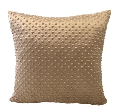 Jasnobrązowa poszewka minky